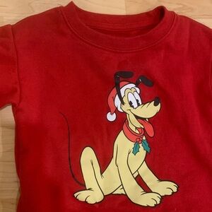 Disney Pluto Christmas sweatshirt 2T size